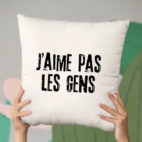 Coussin J'aime pas les gens