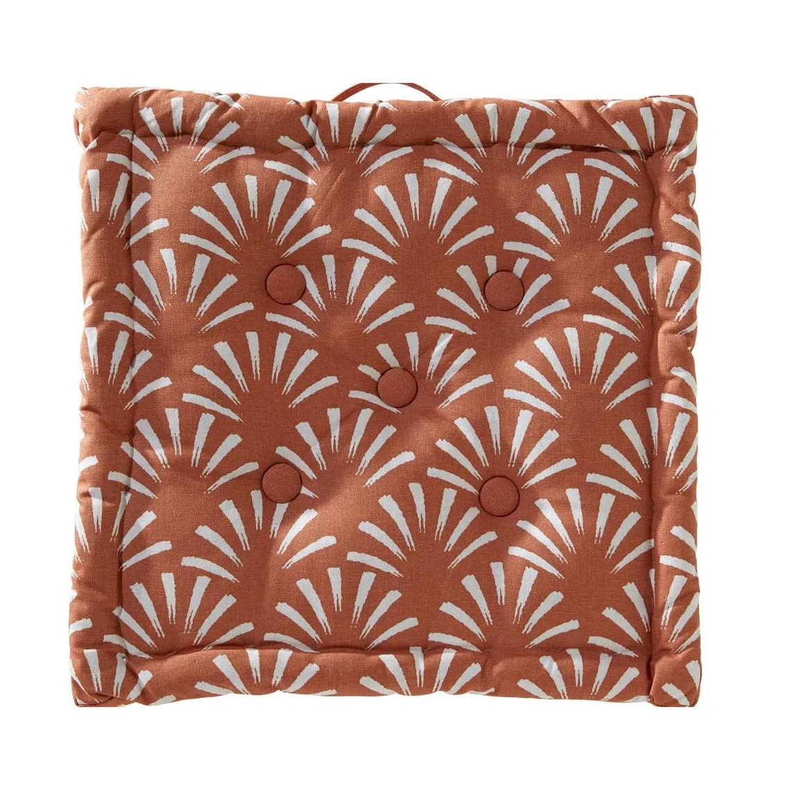 Lot de 2 coussins spécial extérieur  LUBERON terracotta en coton | 3 Suisses