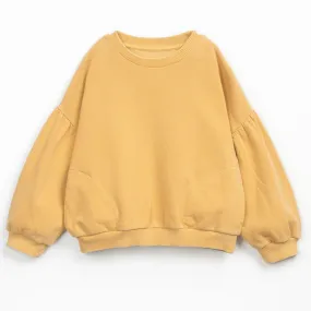 Sweat-shirt jaune pour enfants Play up | Petites Fripouilles