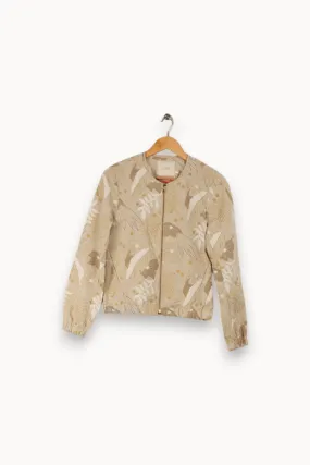 Veste beige à motifs - Taille XS/34